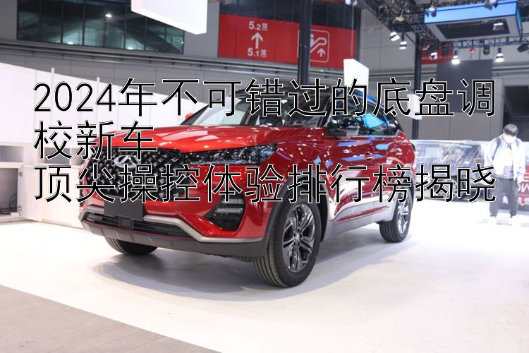 2024年不可错过的底盘调校新车  顶尖操控体验排行榜揭晓