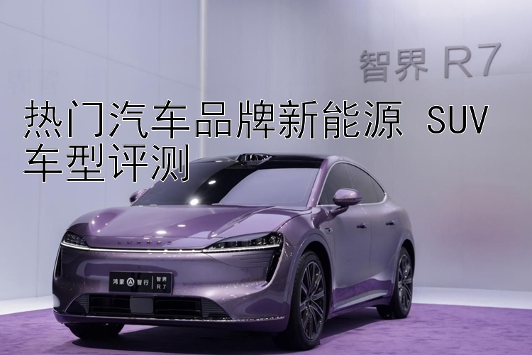 热门汽车品牌新能源 SUV 车型评测