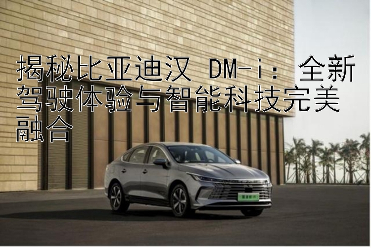 揭秘比亚迪汉 DM-i：全新驾驶体验与智能科技完美融合